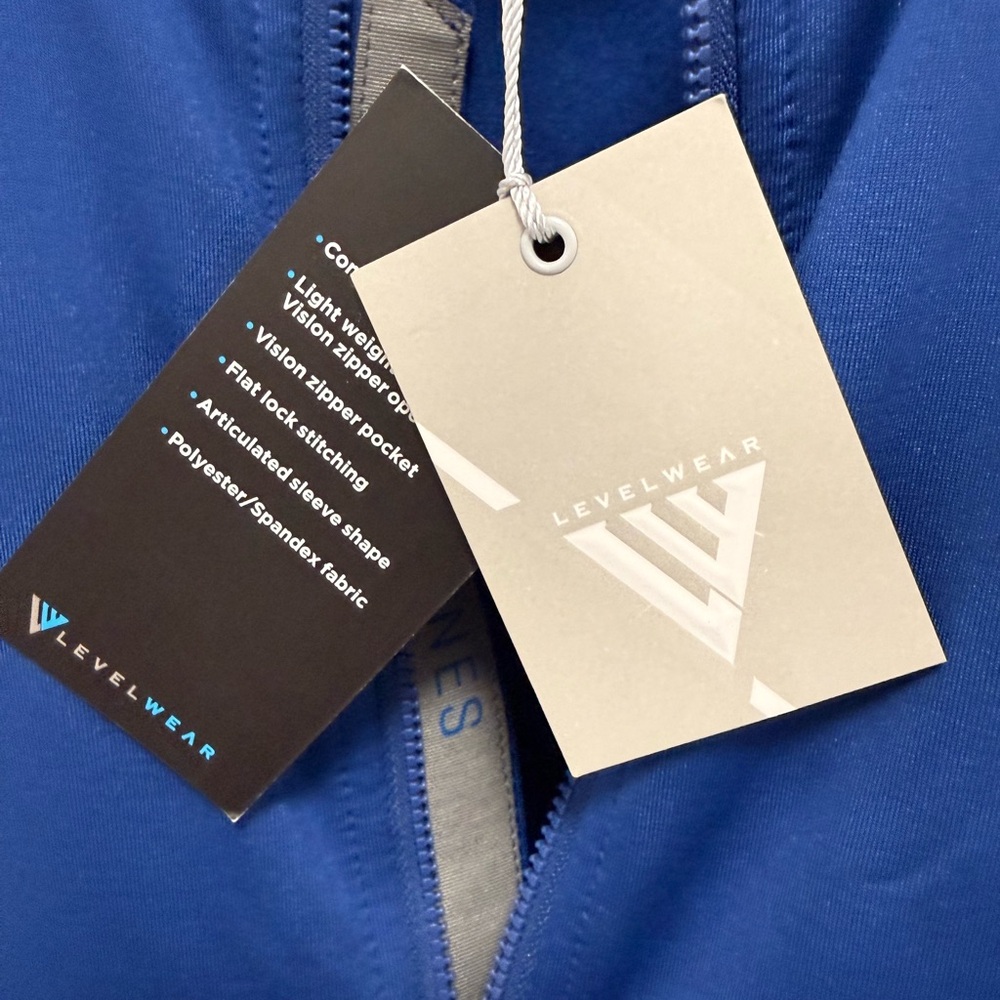 Bandon Dunes Vibrant Ezra Royal Blue Zip-Up Sweatshirt - Picture 7 of 8